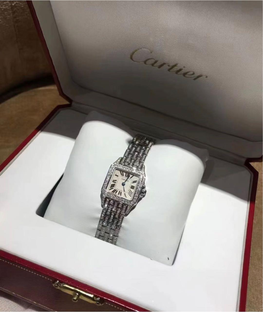 CARTIER Серебряные металлические часы, фото 2