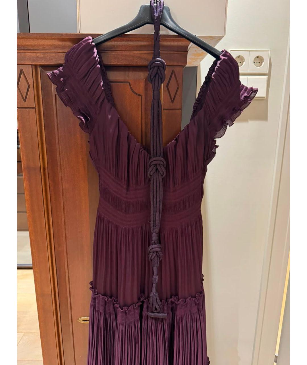 DIANE VON FURSTENBERG Фиолетовое шелковое вечернее платье, фото 4