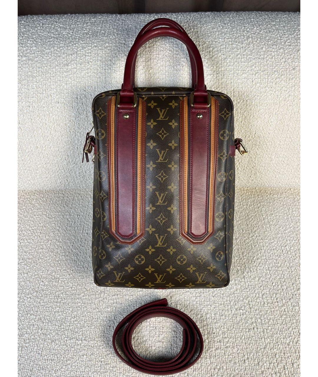 LOUIS VUITTON Коричневая сумка с короткими ручками, фото 5