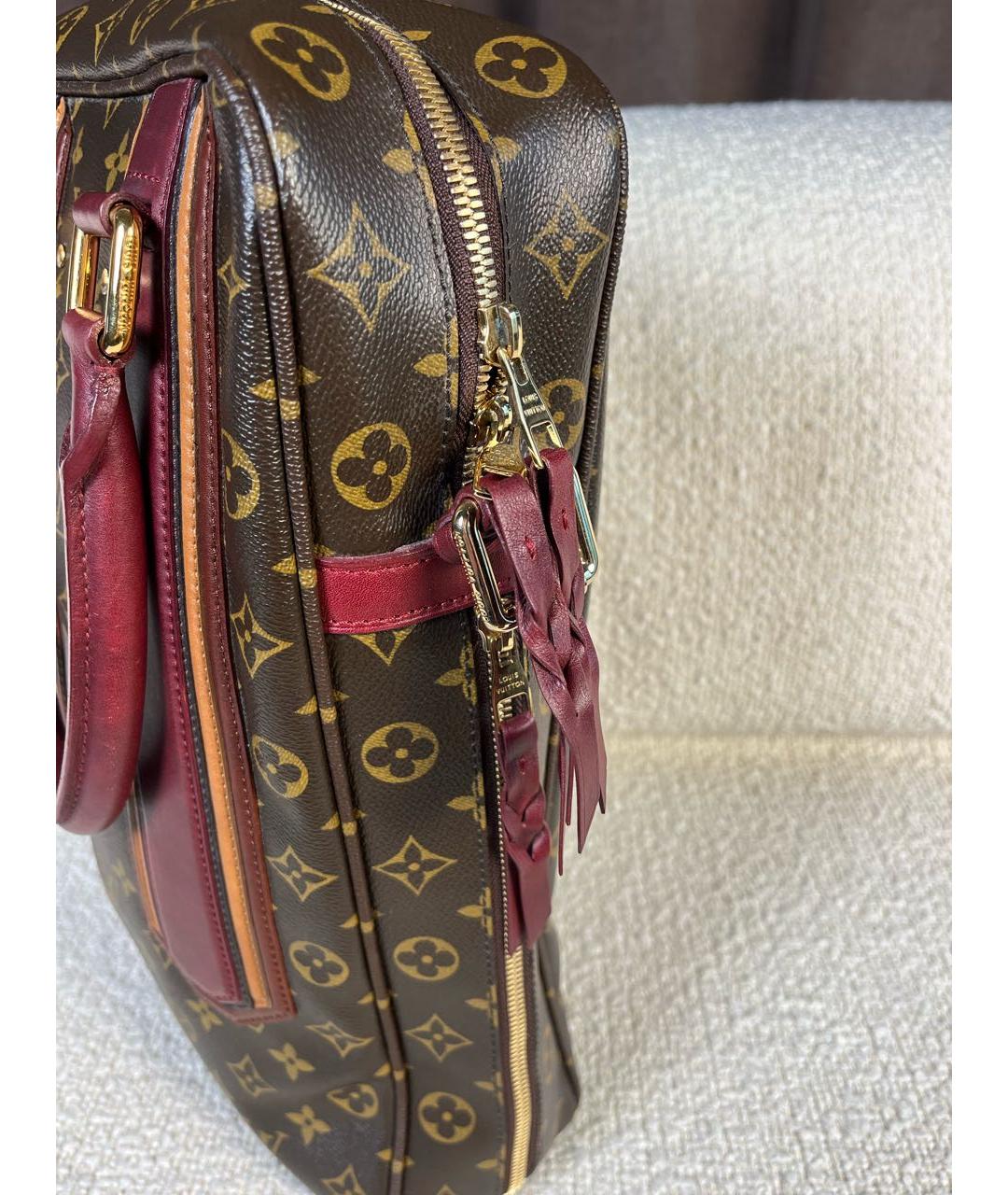 LOUIS VUITTON Коричневая сумка с короткими ручками, фото 7