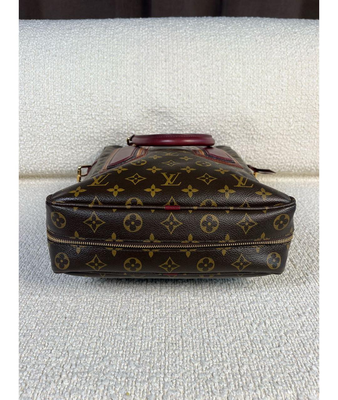 LOUIS VUITTON Коричневая сумка с короткими ручками, фото 8