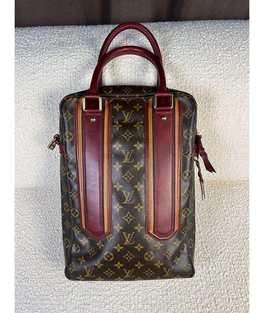LOUIS VUITTON Коричневая сумка с короткими ручками, фото 3