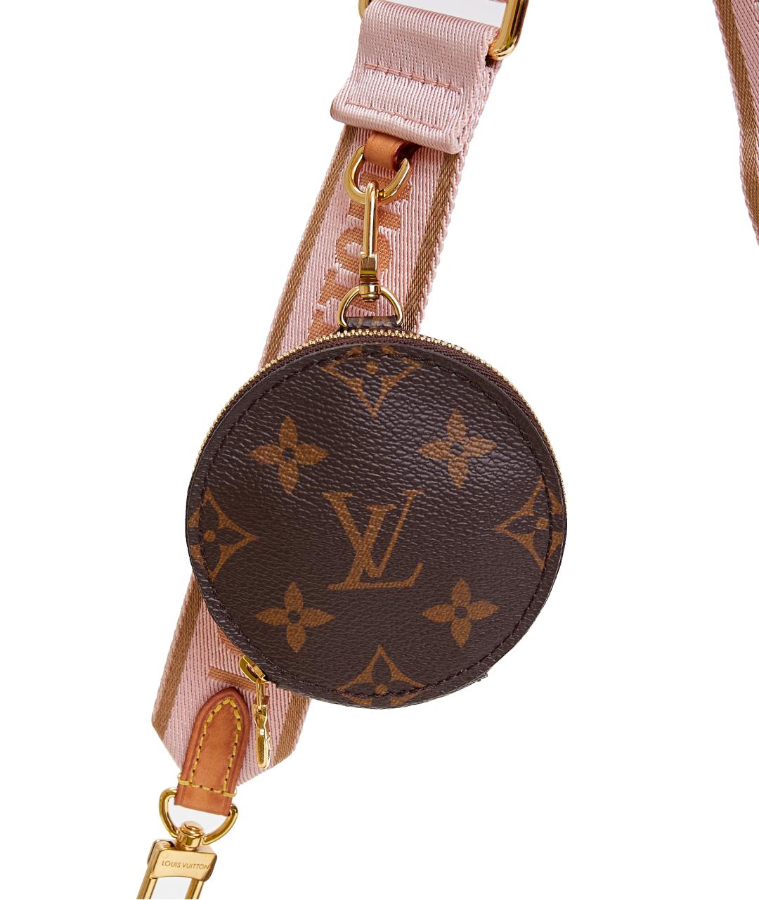 LOUIS VUITTON Коричневая кожаная сумка через плечо, фото 4