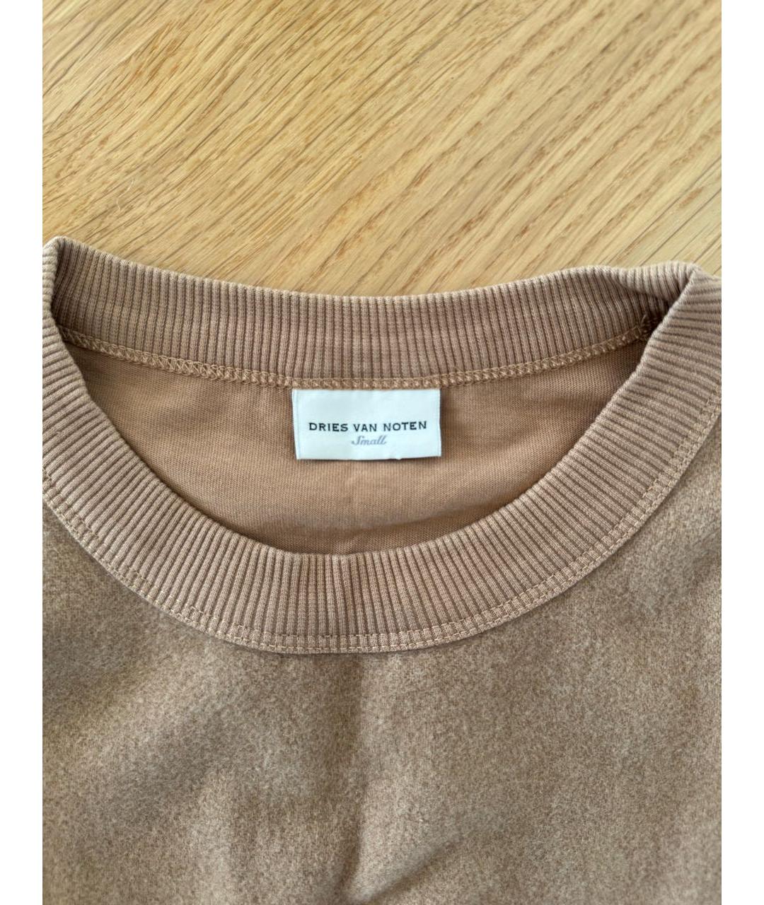 DRIES VAN NOTEN Коричневый кашемировый костюм с брюками, фото 3