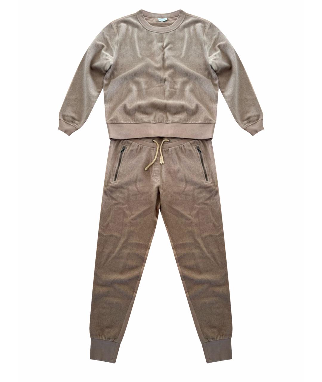 DRIES VAN NOTEN Коричневый кашемировый костюм с брюками, фото 1