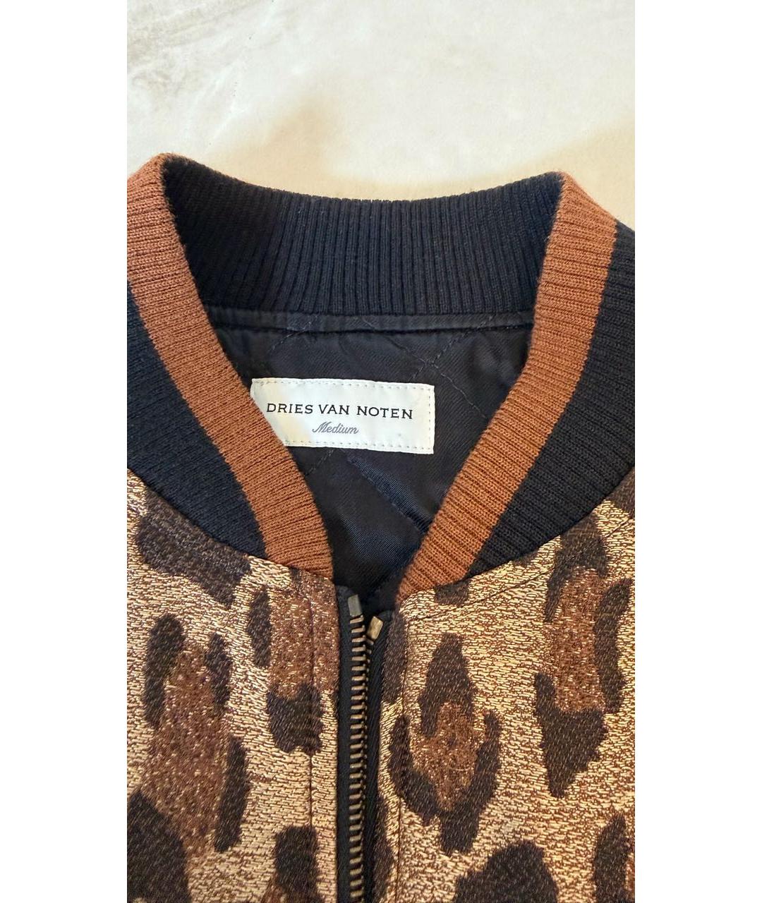 DRIES VAN NOTEN Коричневая вискозная куртка, фото 3
