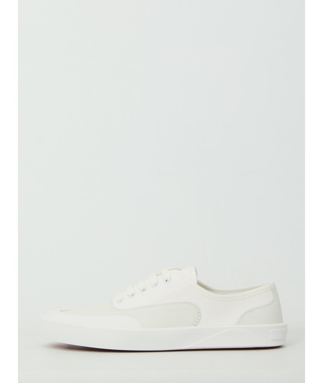 CHRISTIAN LOUBOUTIN Белые кожаные низкие кроссовки / кеды, фото 4
