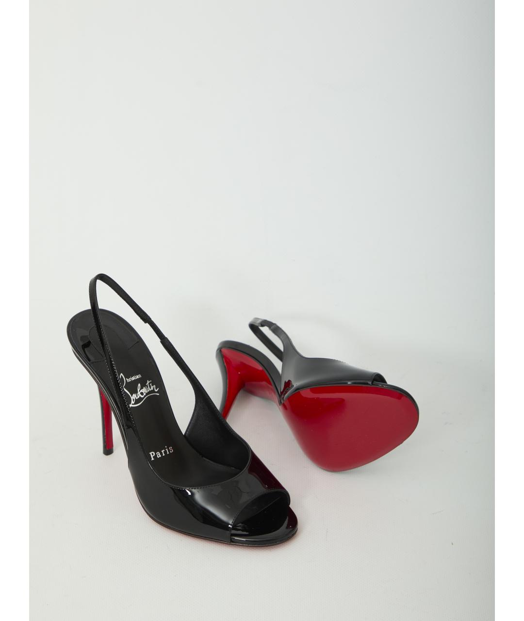 CHRISTIAN LOUBOUTIN Черные туфли из лакированной кожи, фото 5