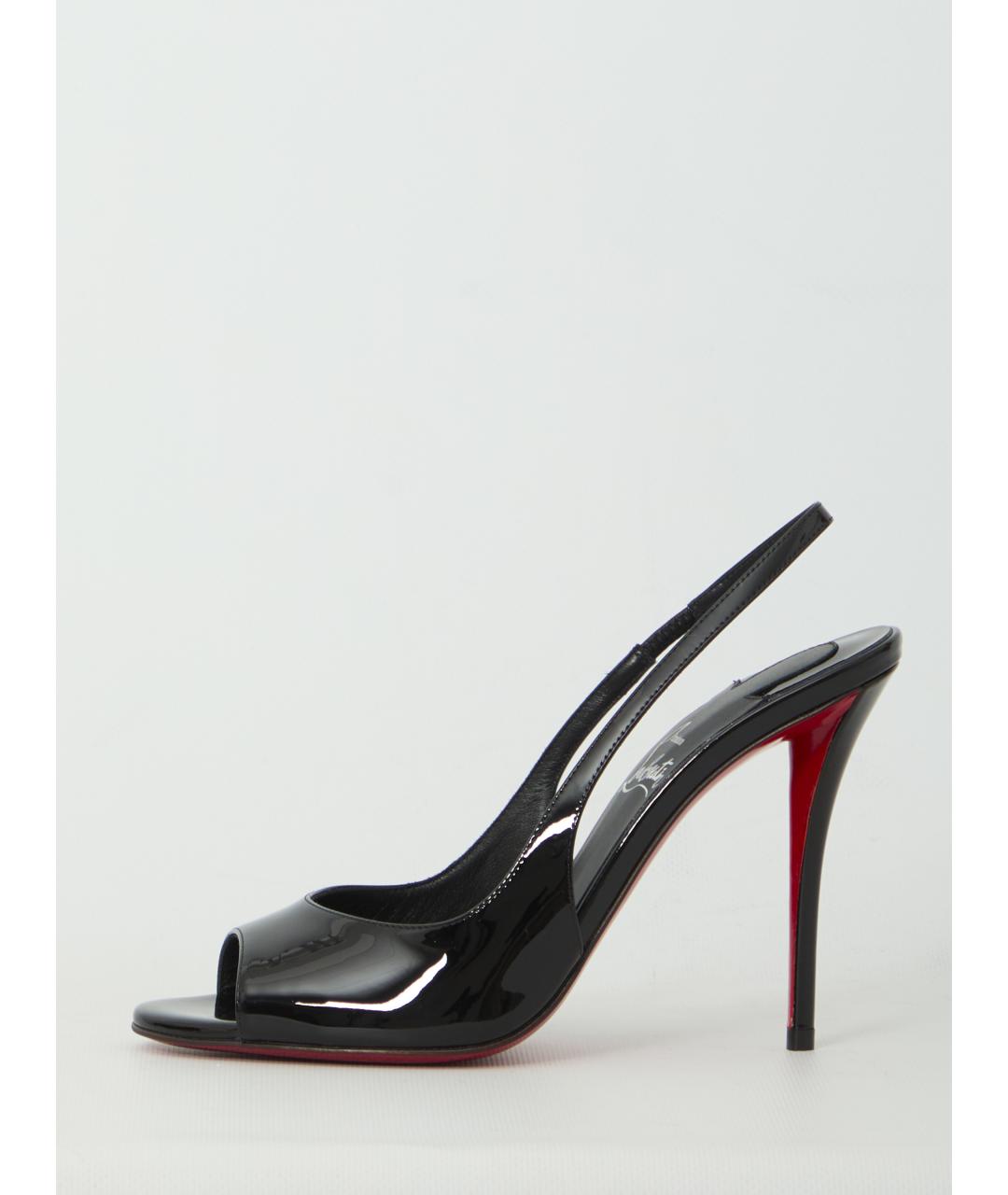 CHRISTIAN LOUBOUTIN Черные туфли из лакированной кожи, фото 4