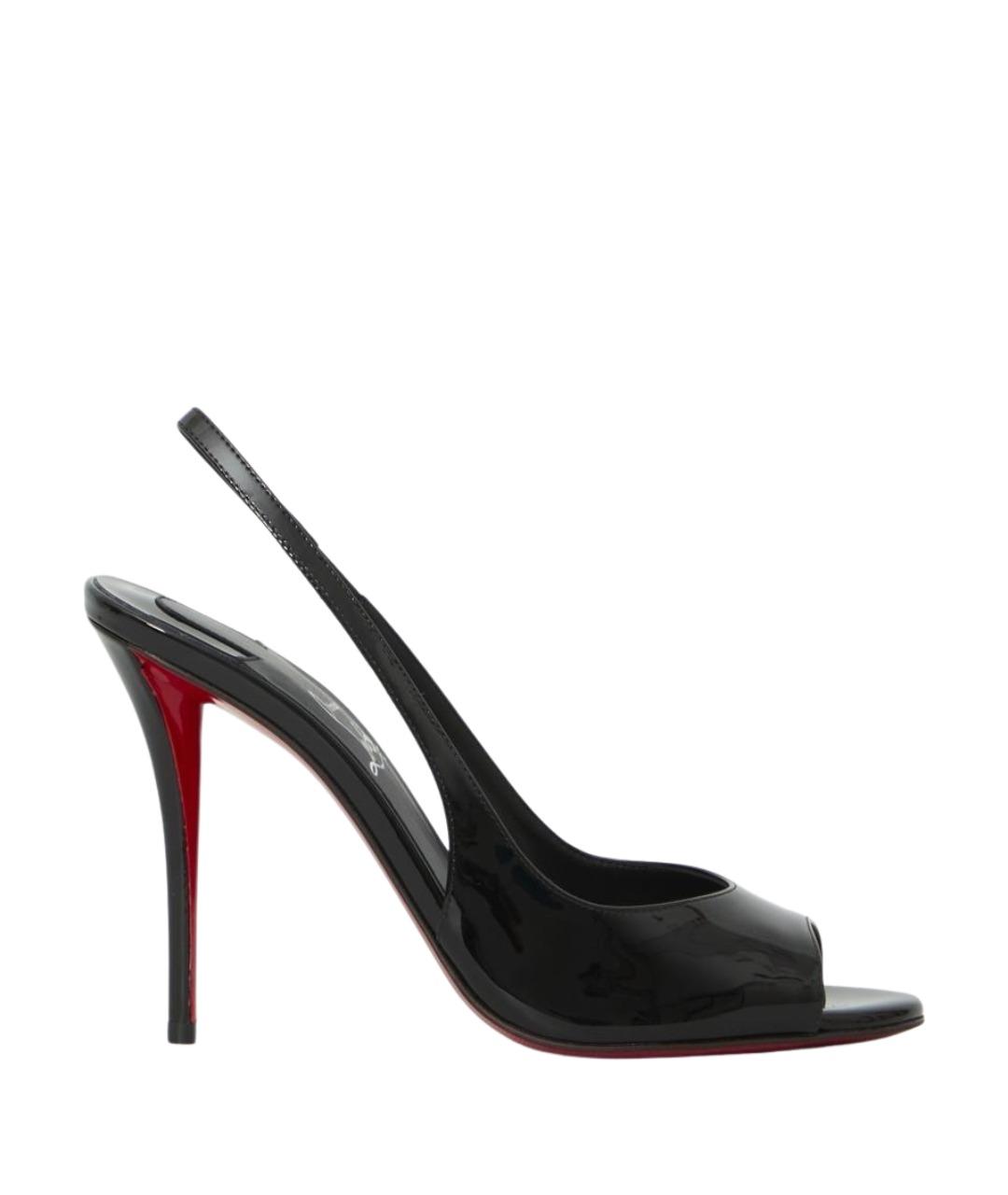 CHRISTIAN LOUBOUTIN Черные туфли из лакированной кожи, фото 1