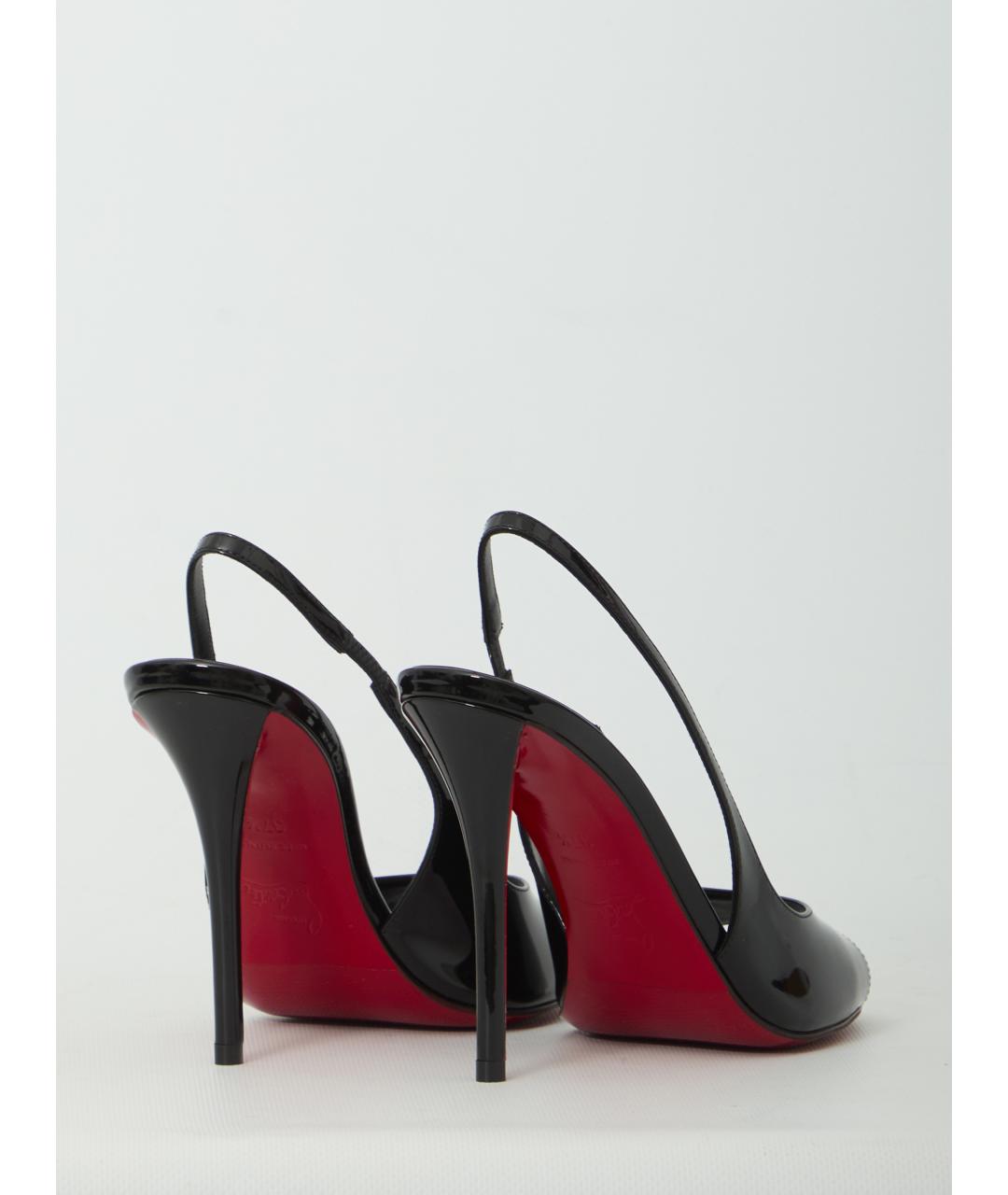 CHRISTIAN LOUBOUTIN Черные туфли из лакированной кожи, фото 3