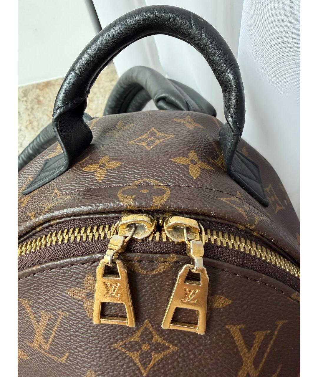 LOUIS VUITTON Коричневый рюкзак, фото 7