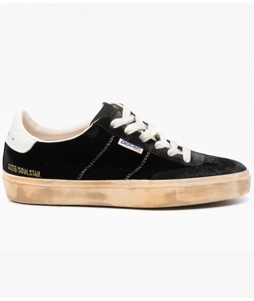 GOLDEN GOOSE Черные бархатные кеды, фото 6