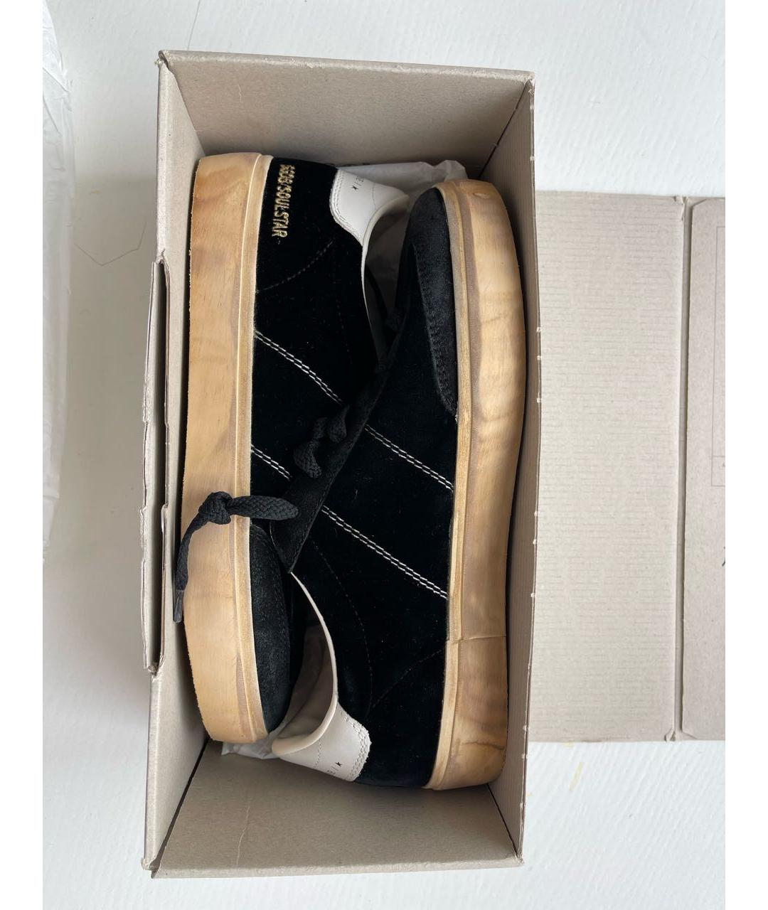 GOLDEN GOOSE Черные бархатные кеды, фото 3