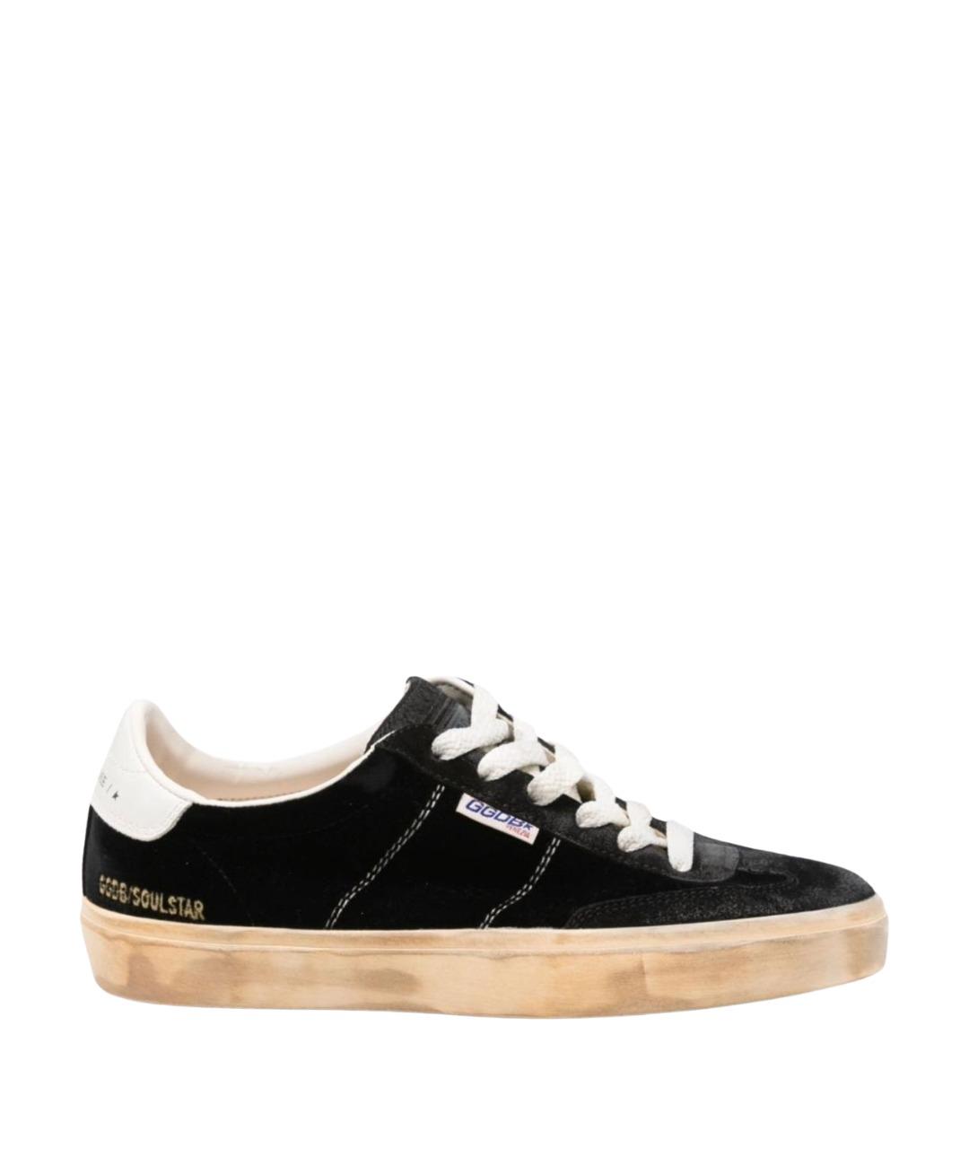 GOLDEN GOOSE Черные бархатные кеды, фото 1