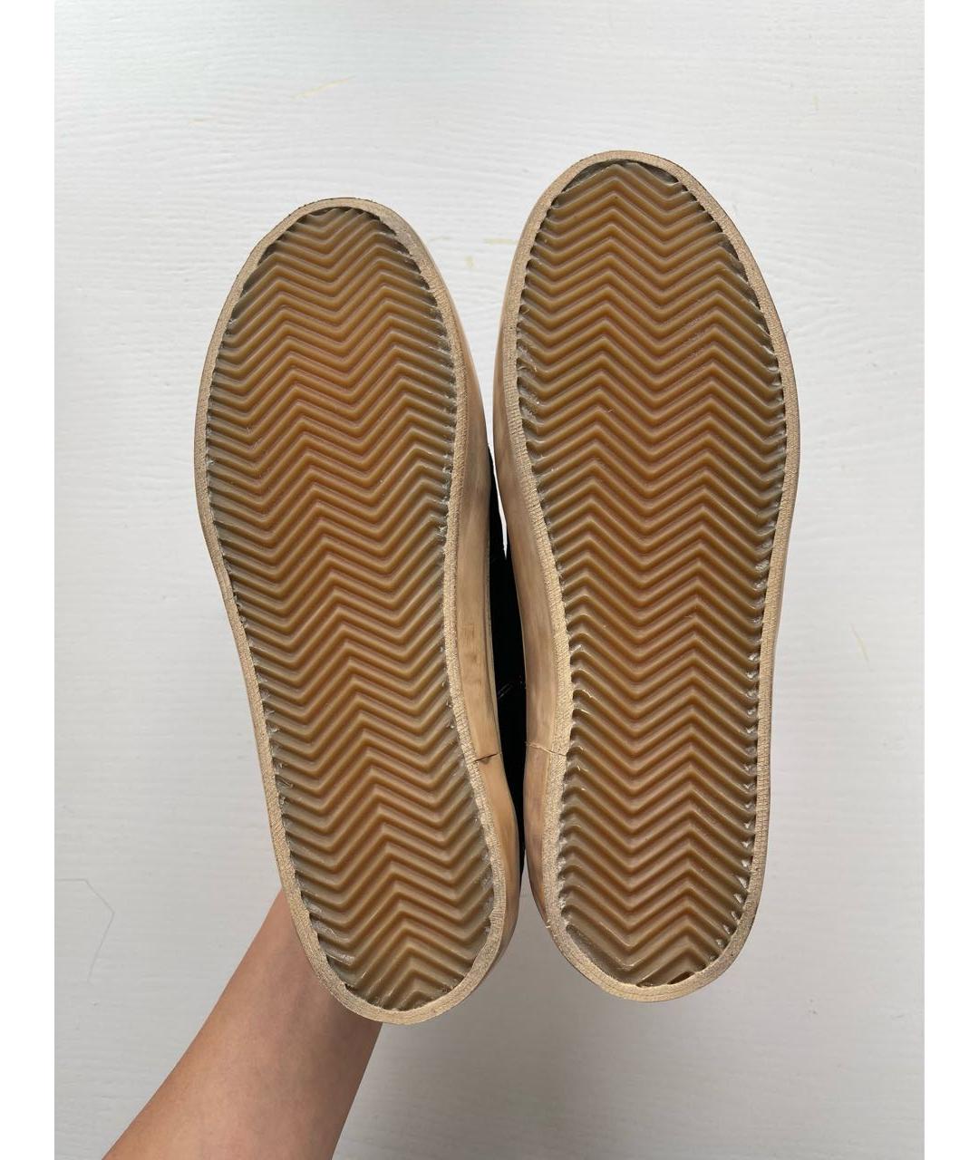 GOLDEN GOOSE Черные бархатные кеды, фото 4