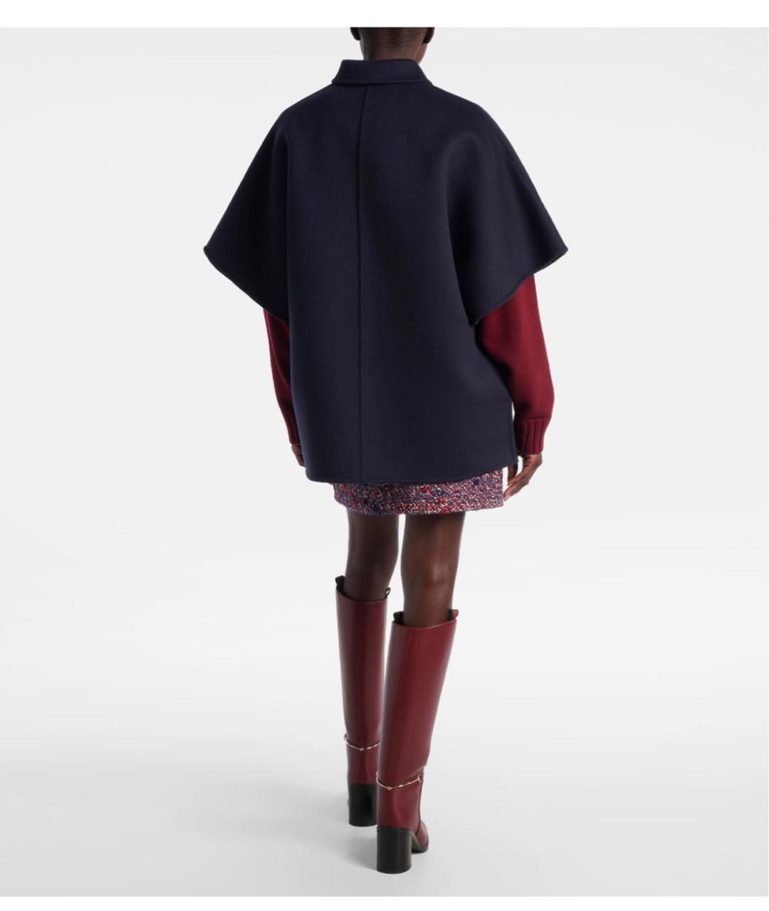 GUCCI Темно-синее шерстяное пальто, фото 2