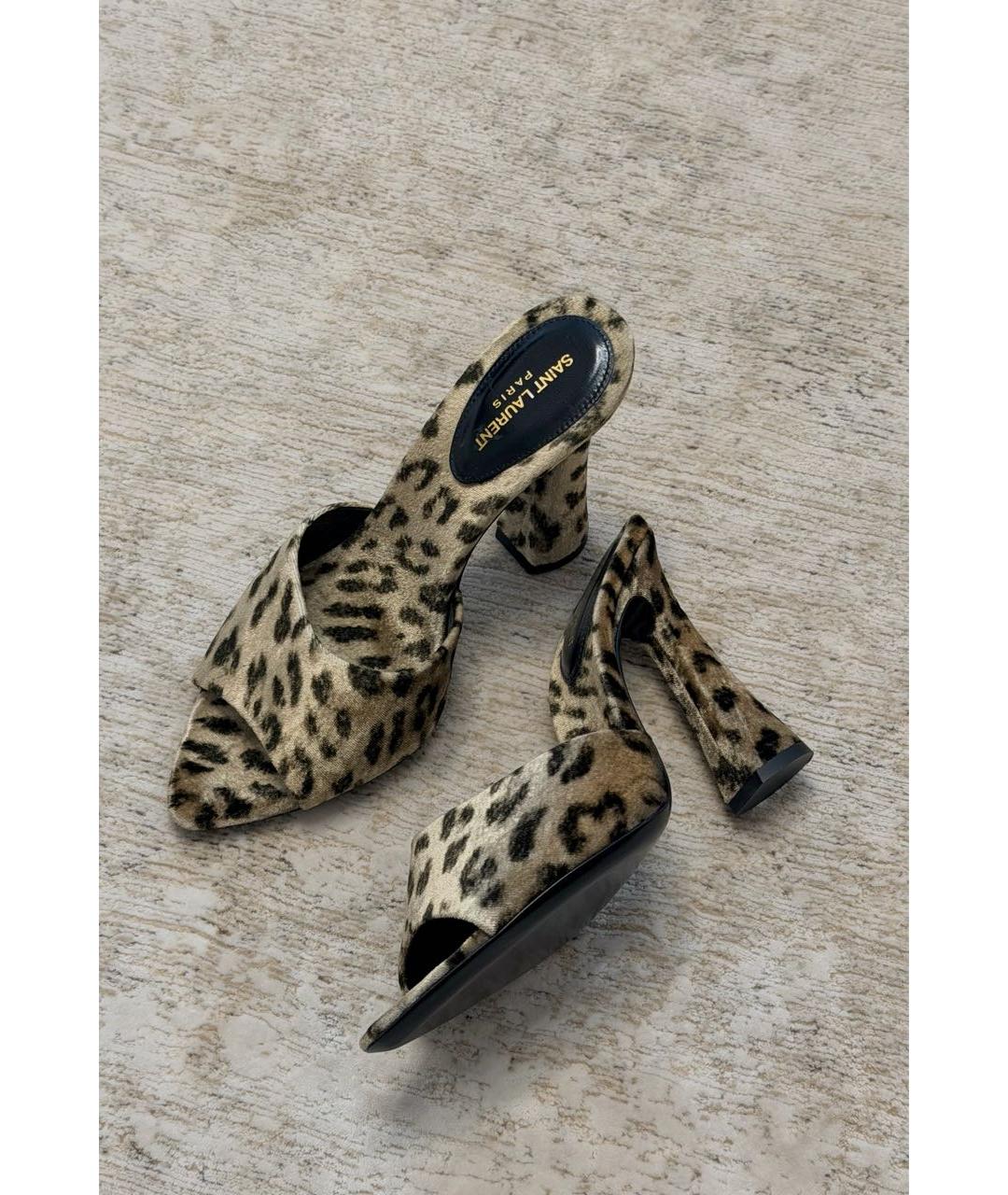 SAINT LAURENT Мульти мюли, фото 4