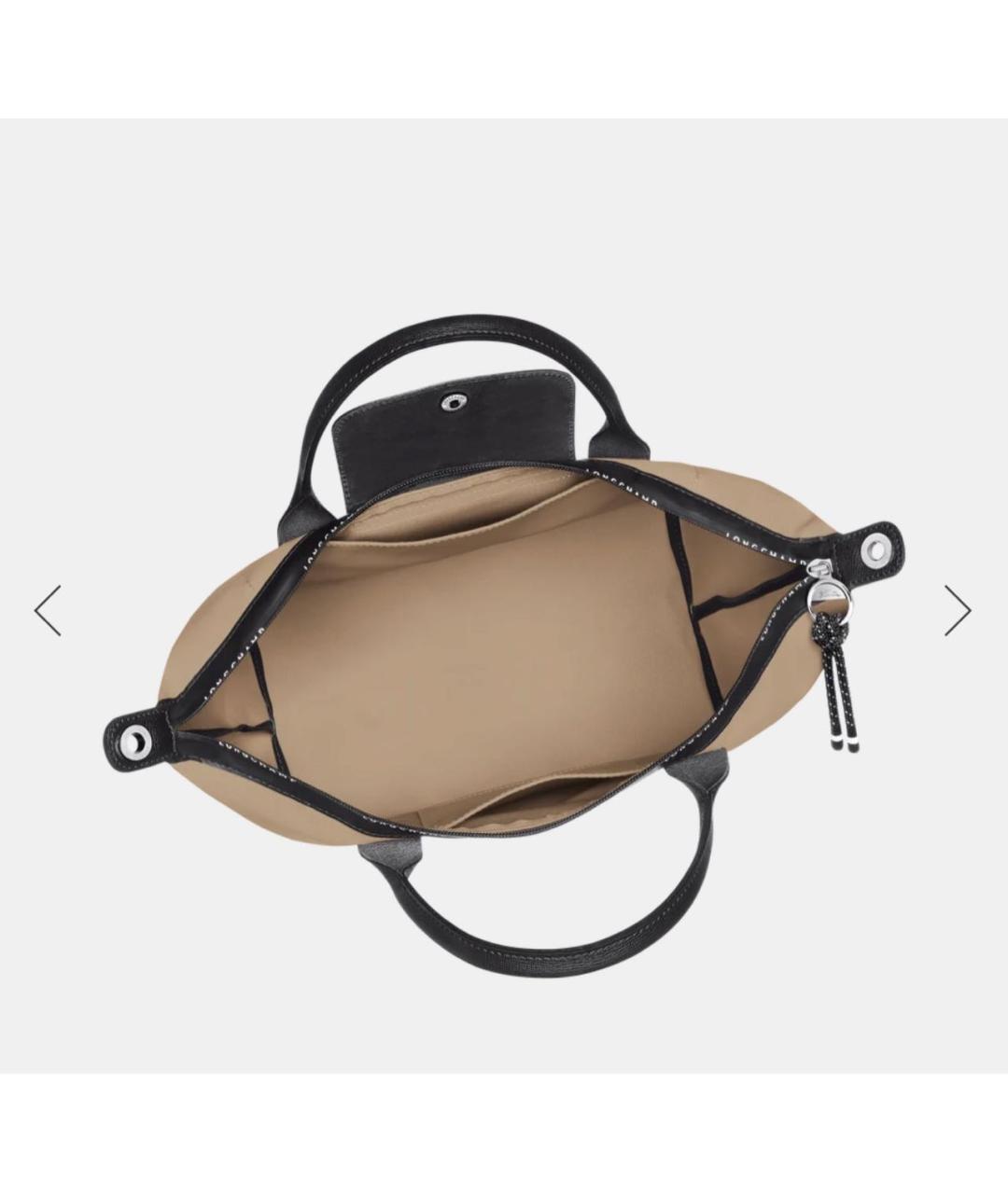 LONGCHAMP Бежевая нейлоновая сумка тоут, фото 4