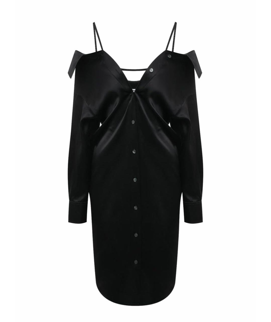 ALEXANDER WANG Черное шелковое платье, фото 1