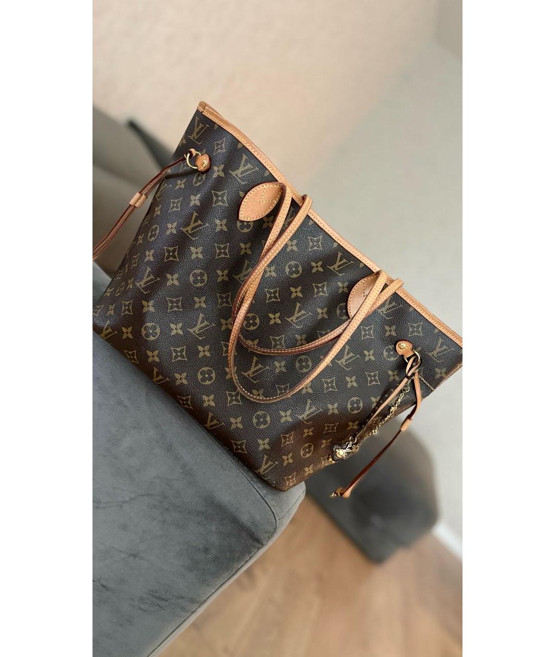 LOUIS VUITTON Коричневая сумка тоут, фото 4