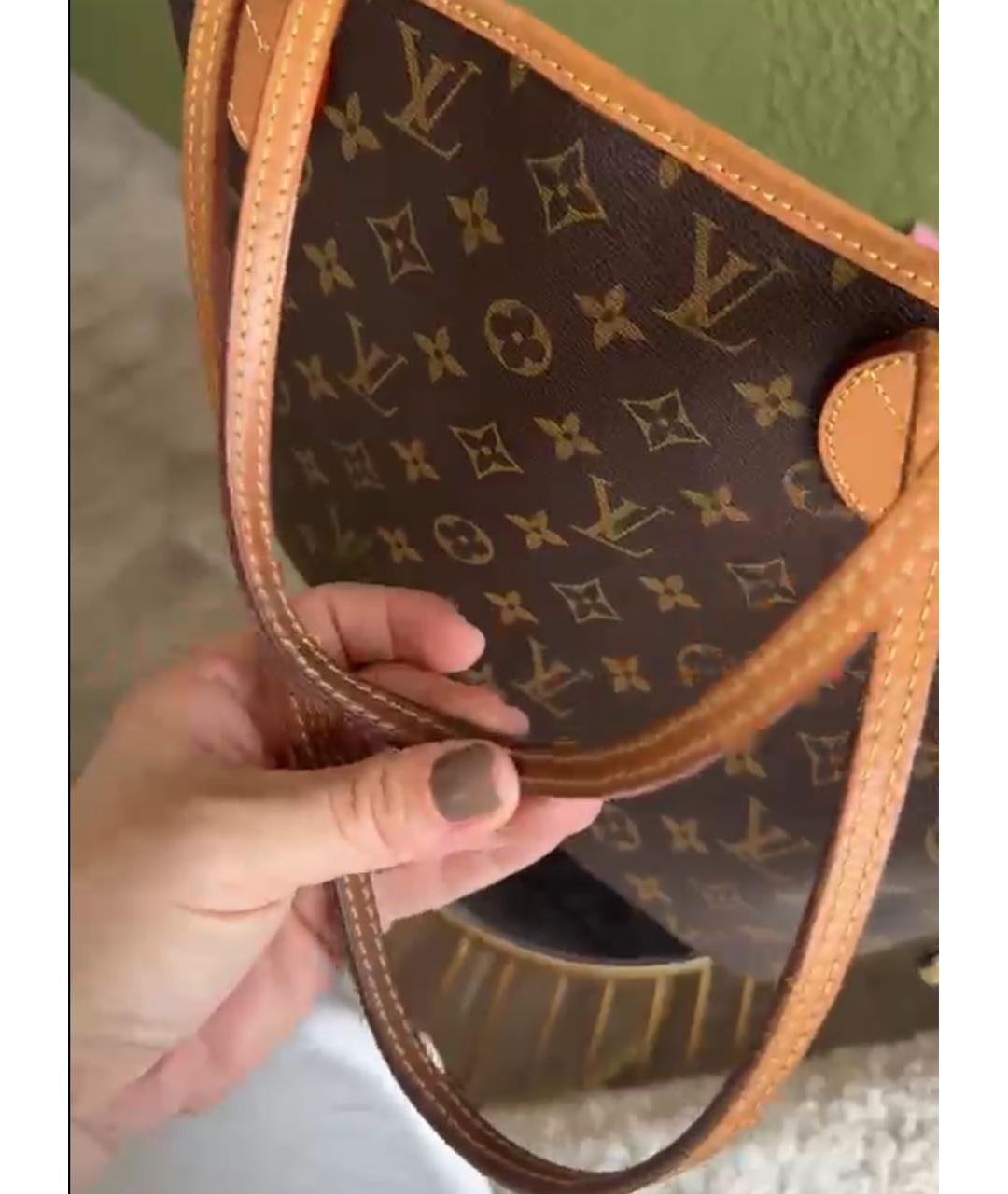 LOUIS VUITTON Коричневая сумка тоут, фото 3