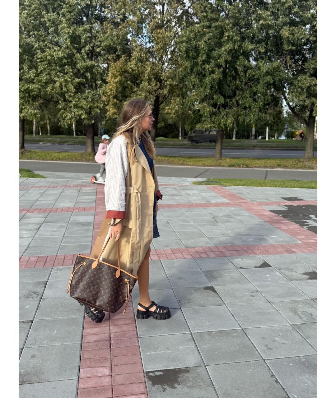 LOUIS VUITTON Коричневая сумка тоут, фото 2
