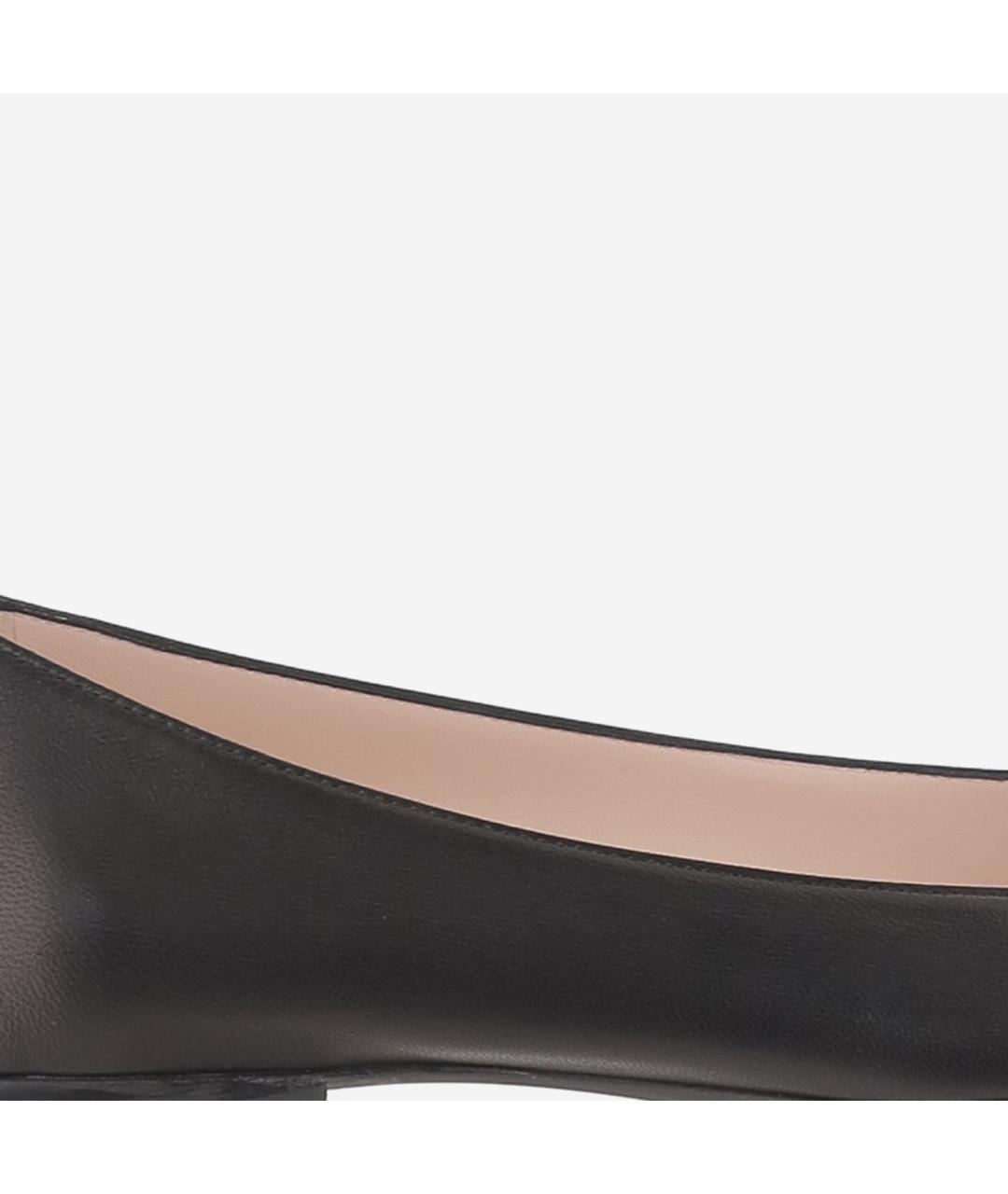 ROGER VIVIER Черные кожаные балетки, фото 4