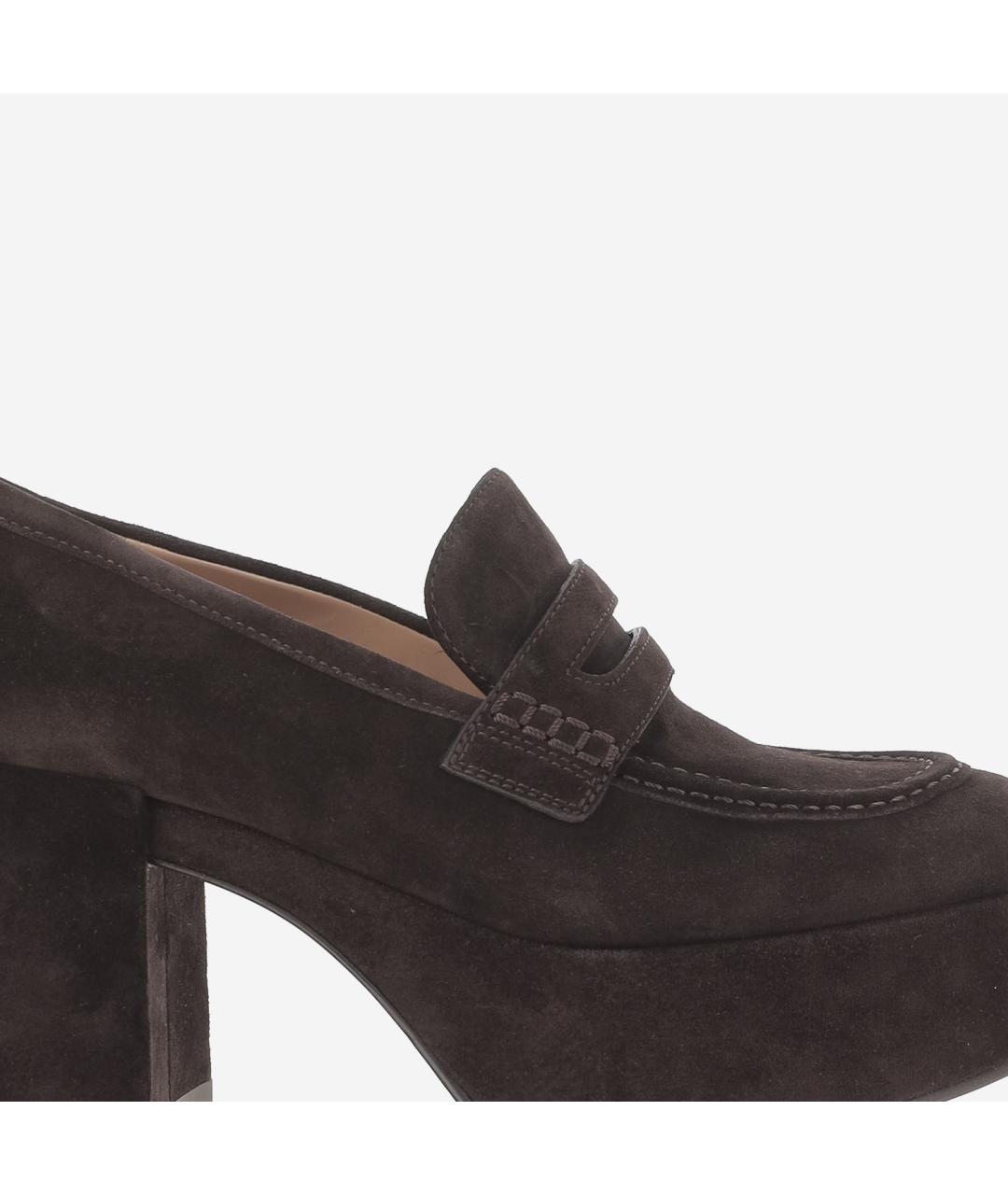 GIANVITO ROSSI Коричневые замшевые лоферы, фото 4
