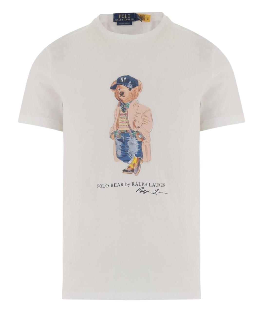 POLO RALPH LAUREN Белая хлопковая футболка, фото 1