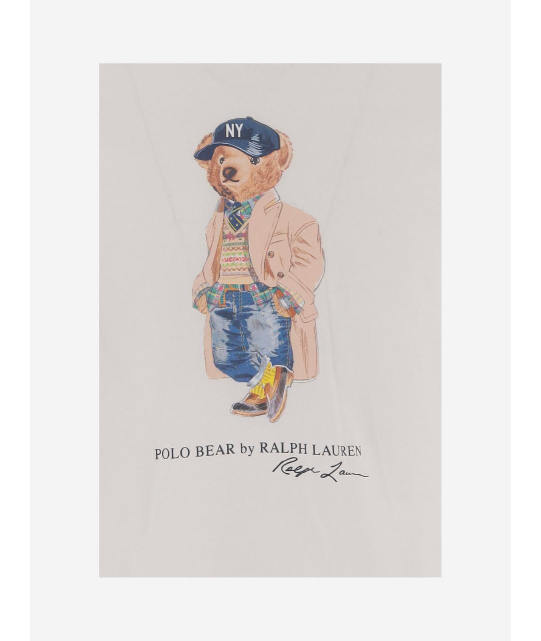 POLO RALPH LAUREN Белая хлопковая футболка, фото 3