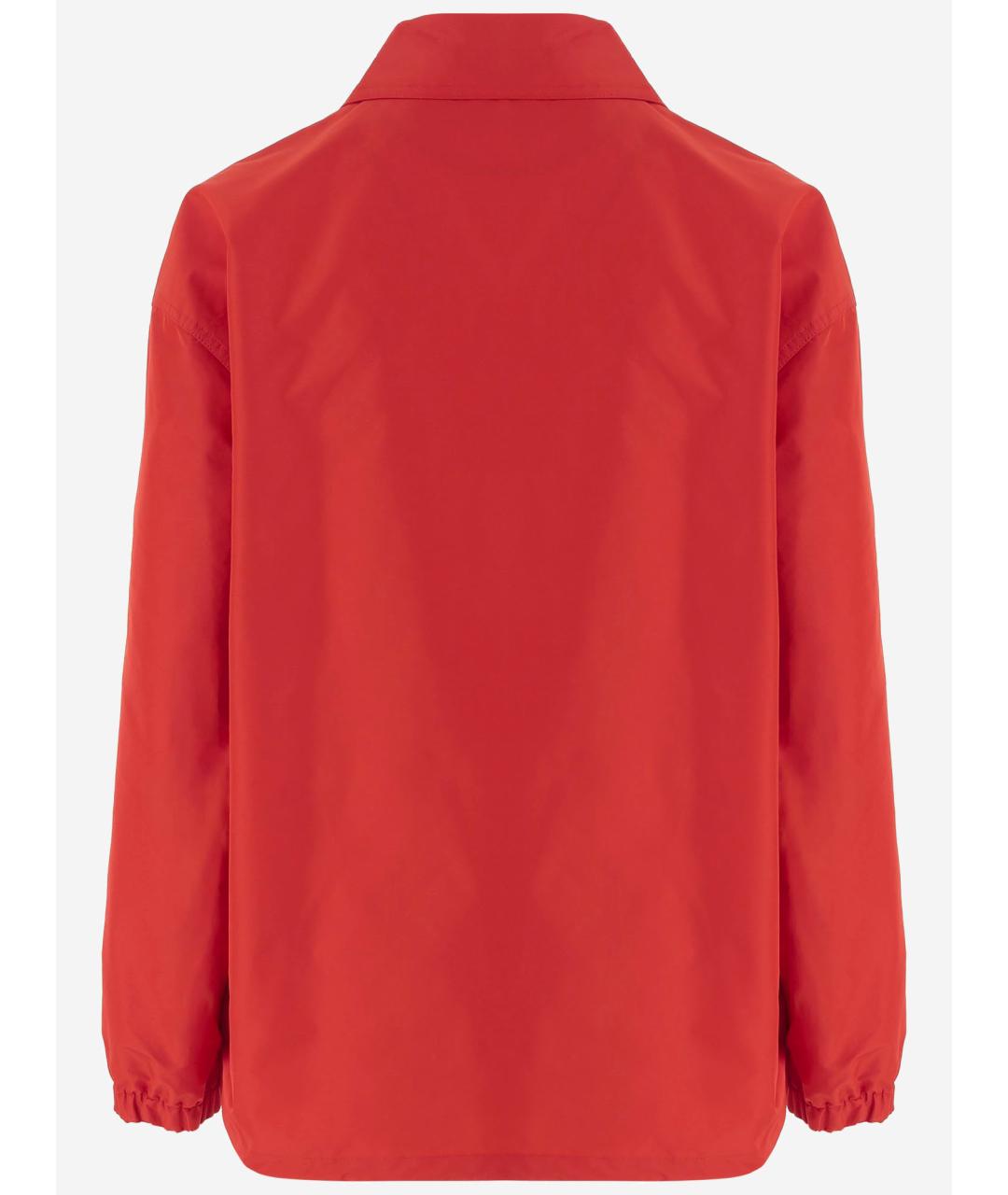 JIL SANDER Оранжевая полиэстеровая куртка, фото 3