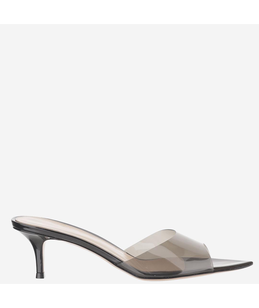 GIANVITO ROSSI Черные мюли, фото 5