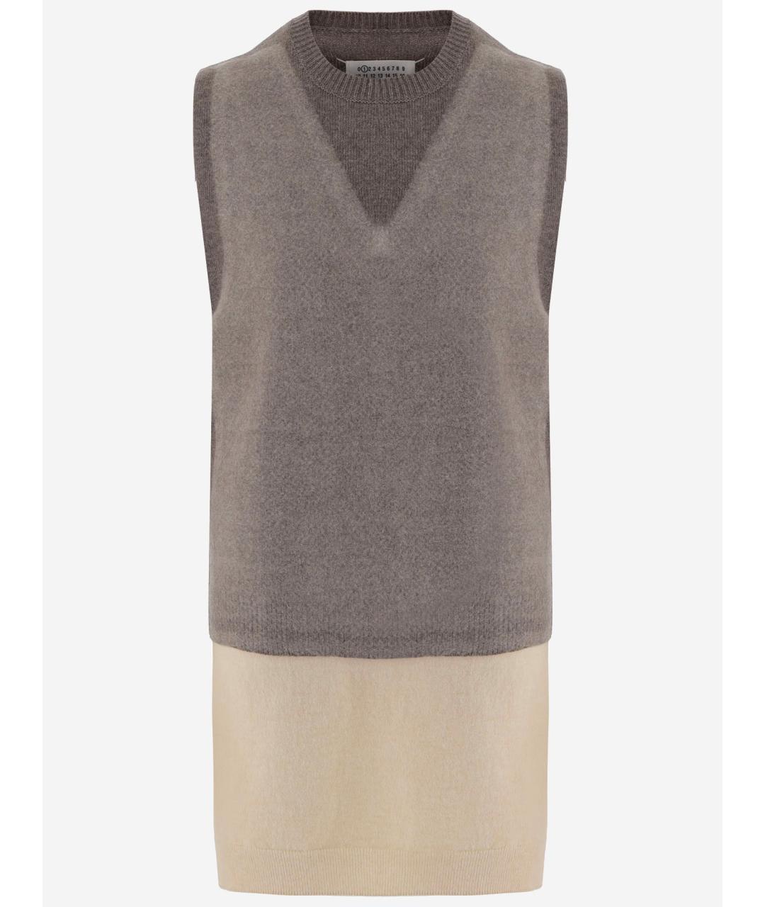 MAISON MARGIELA Мульти шерстяная жилетка, фото 4