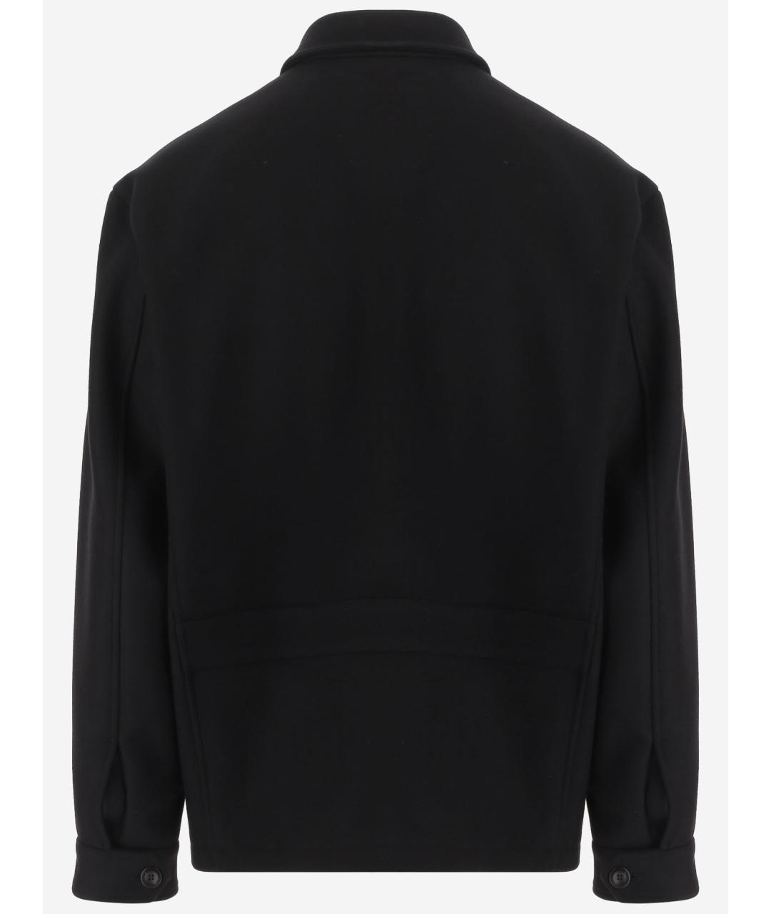 GIORGIO ARMANI Черная шерстяная куртка, фото 2