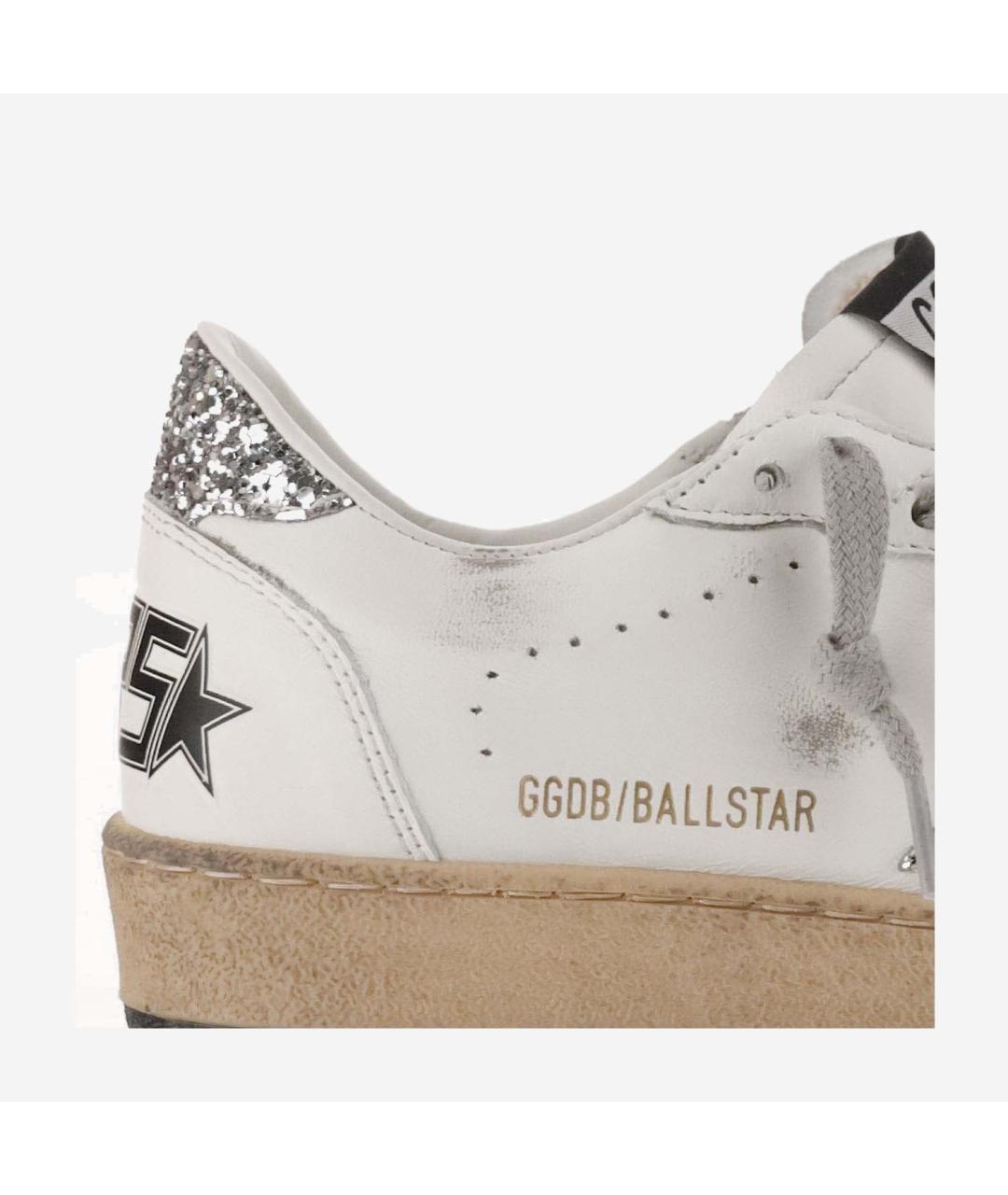 GOLDEN GOOSE Белые кожаные кеды, фото 5