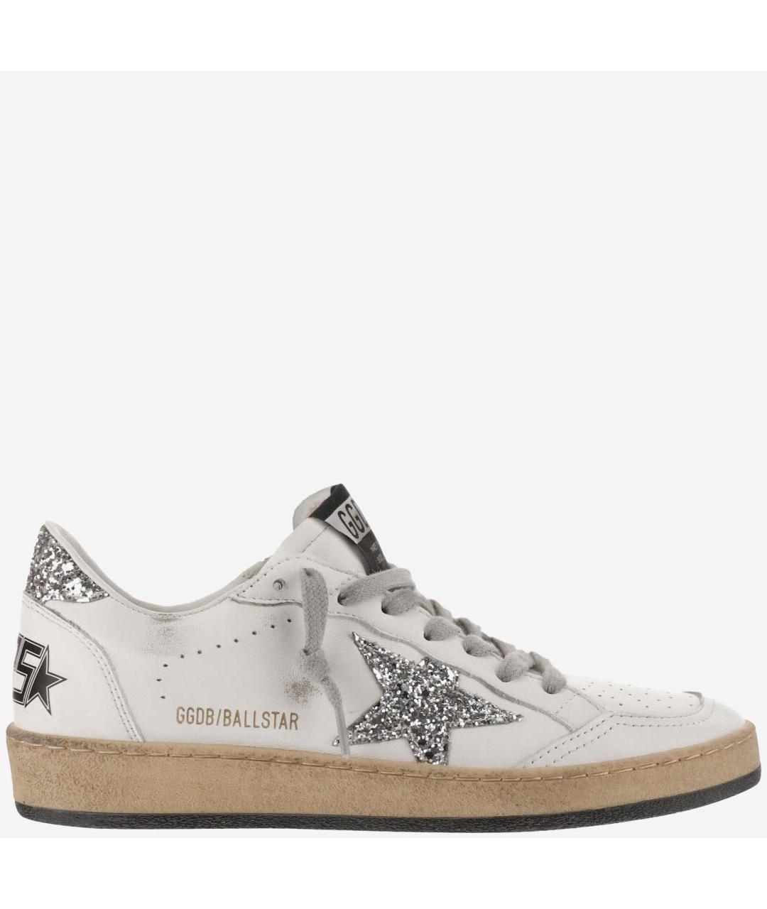 GOLDEN GOOSE Белые кожаные кеды, фото 6