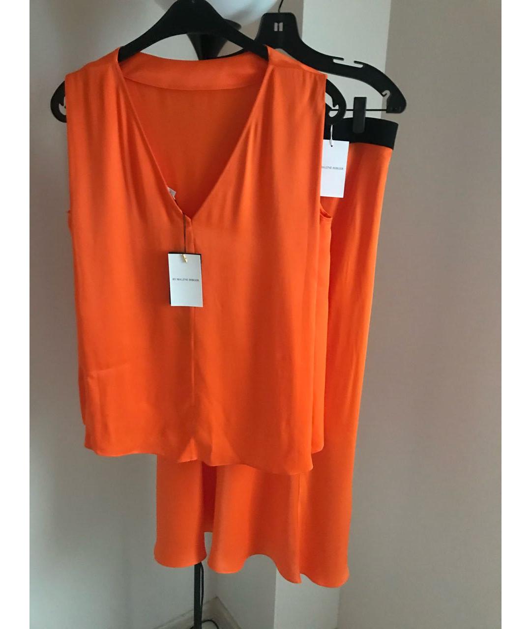 BY MALENE BIRGER Оранжевый вискозный костюм с юбками, фото 5