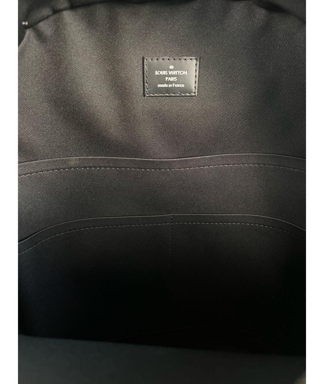 LOUIS VUITTON Антрацитовый рюкзак, фото 4