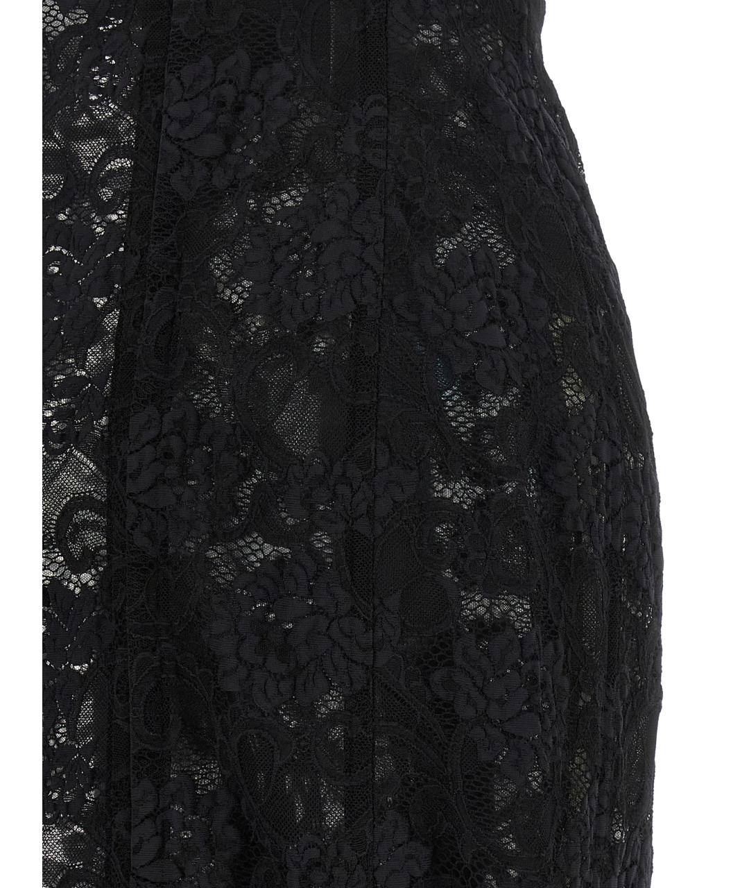 DOLCE&GABBANA Черное полиамидовое платье, фото 4