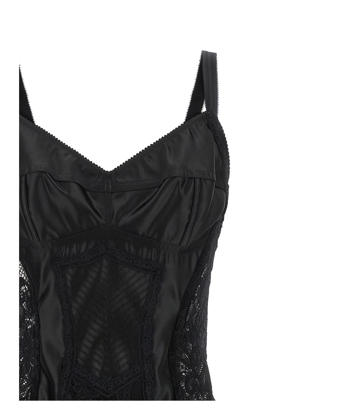 DOLCE&GABBANA Черное полиамидовое платье, фото 3