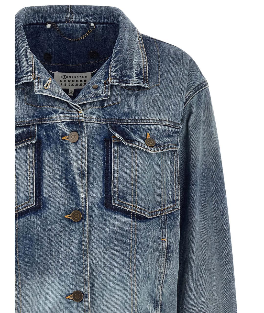 MAISON MARGIELA Синяя хлопковая куртка, фото 3