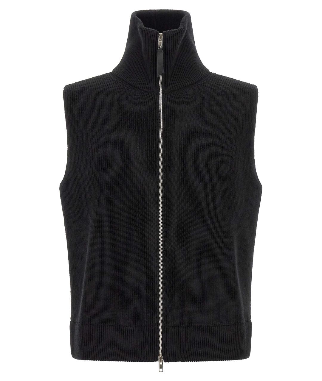 MAISON MARGIELA Черная шерстяная жилетка, фото 1