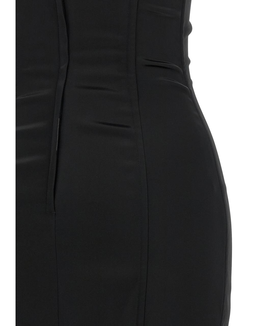 DOLCE&GABBANA Черное ацетатное платье, фото 4