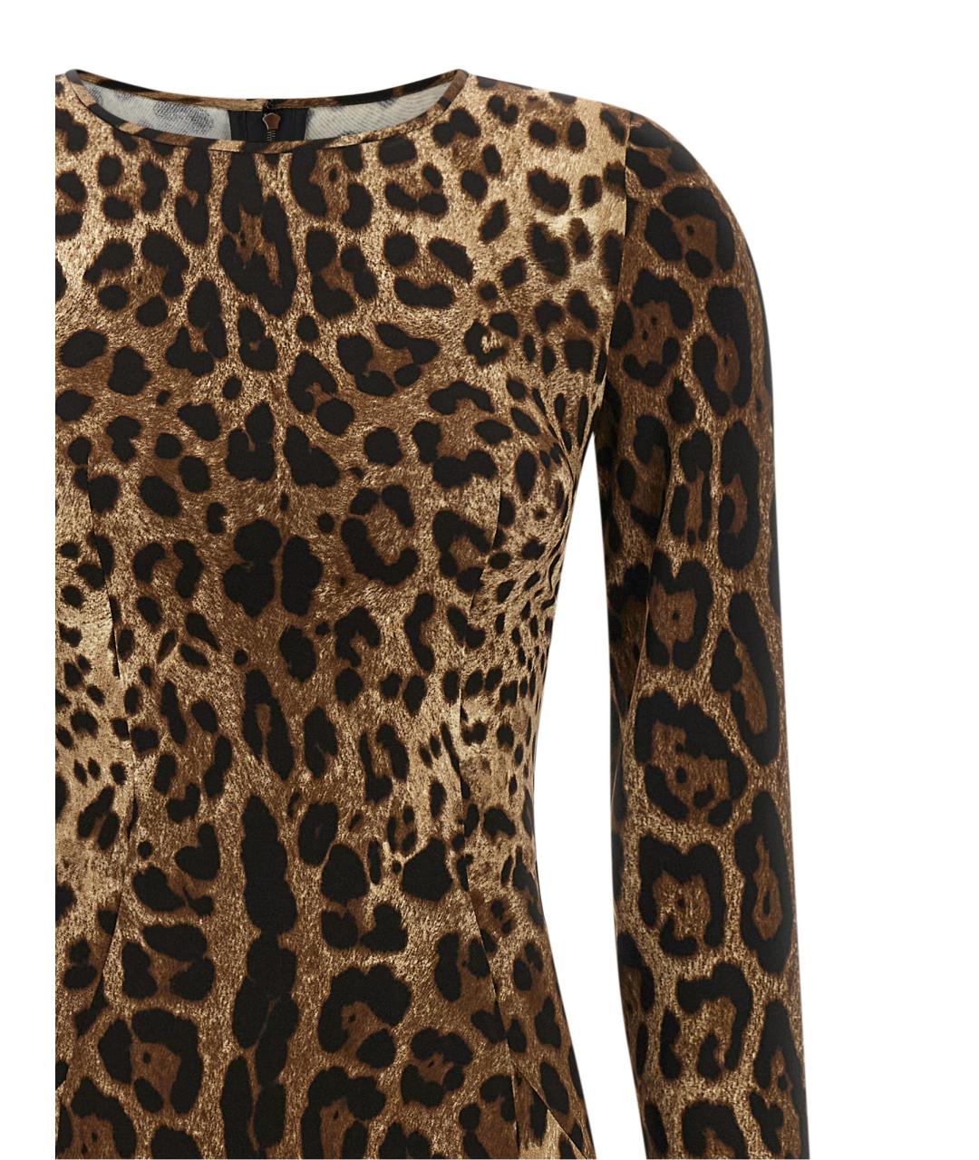 DOLCE&GABBANA Мульти вискозное платье, фото 3