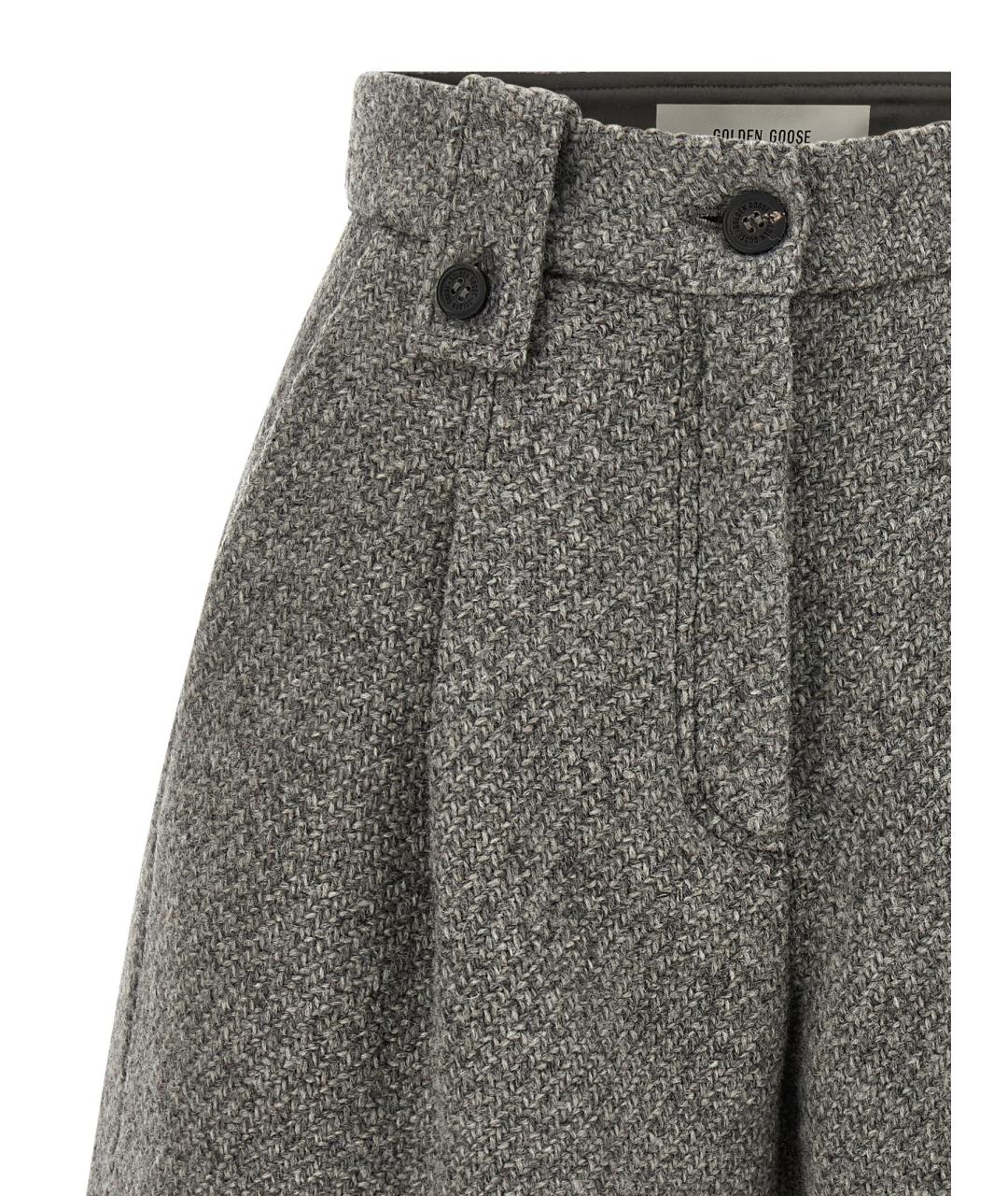GOLDEN GOOSE Серые шерстяные шорты, фото 3