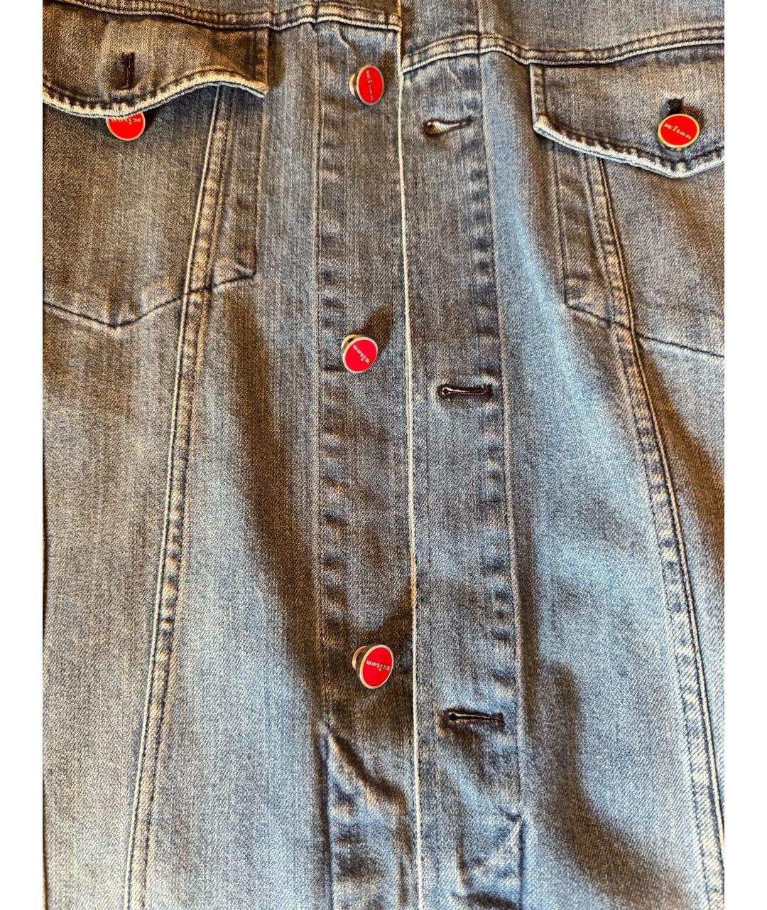 KITON Синяя хлопковая куртка, фото 7