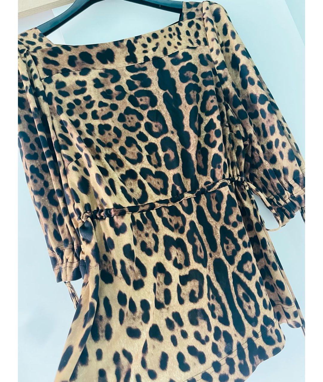 DOLCE&GABBANA Коричневая вискозная блузы, фото 4