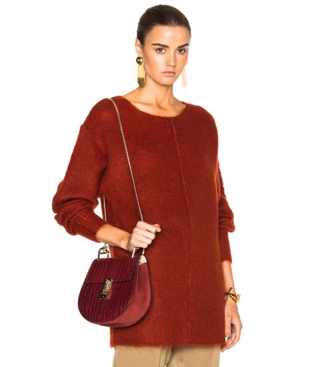 BY MALENE BIRGER Бордовый шерстяной джемпер / свитер, фото 8