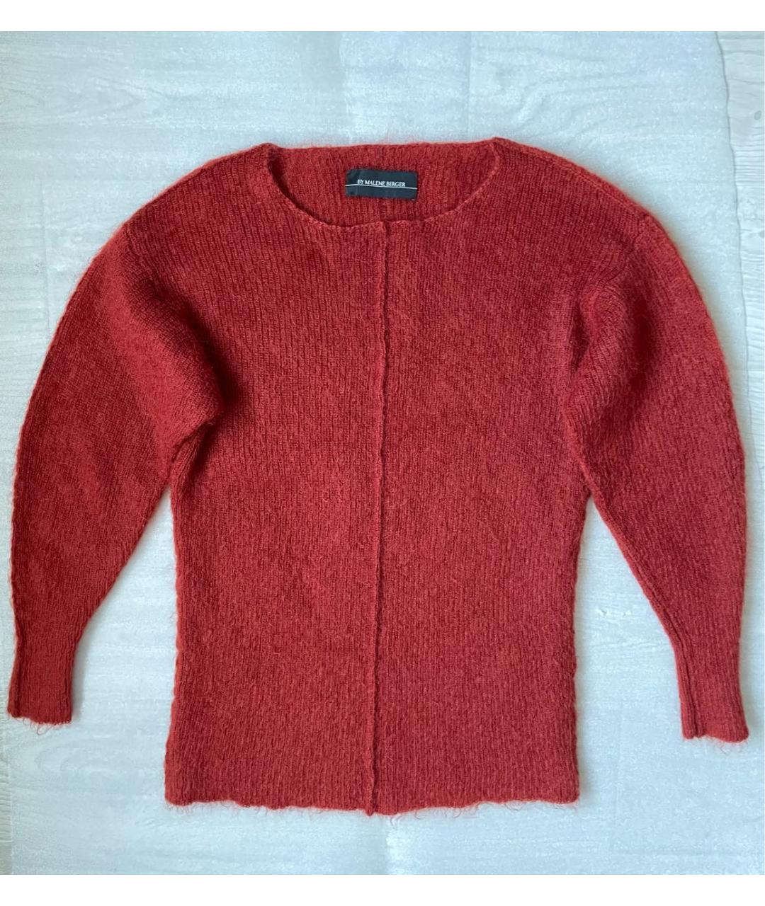 BY MALENE BIRGER Бордовый шерстяной джемпер / свитер, фото 3